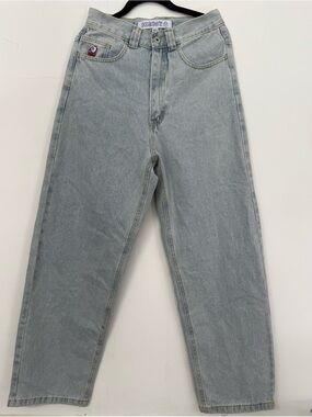 Polar Skate Co. Big Boy Jeans Featuring A Distinctive Cartoon Embroidery